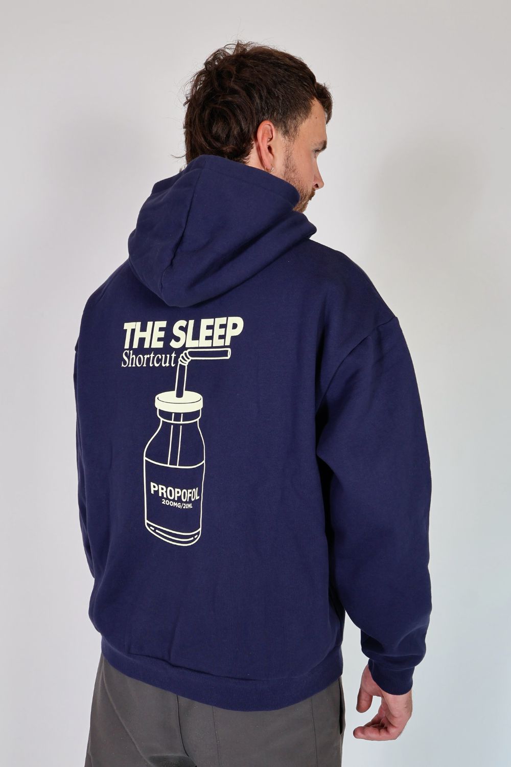Propofol Hoodie Navy Blue