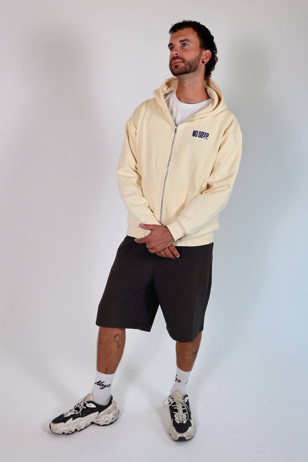 Pip-Taz Zip Hoodie OffWhite