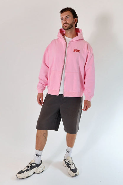 Pip-Taz Zip Hoodie Pink