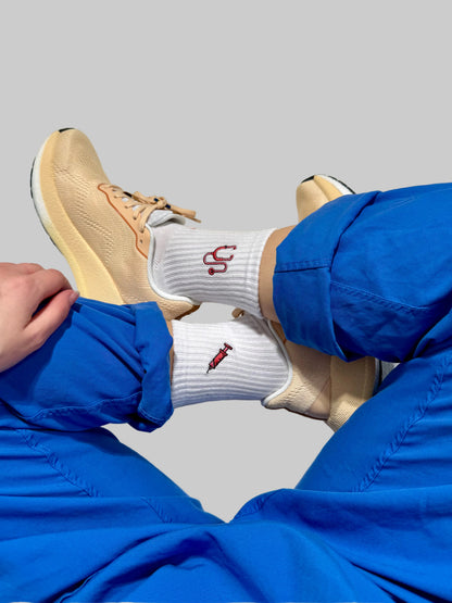 Spritzen Socken Rosa