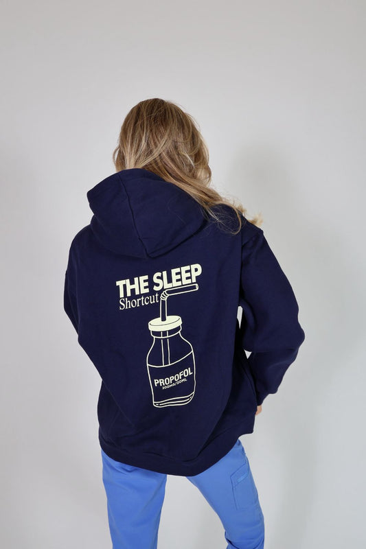 Propofol Hoodie Navy Blue